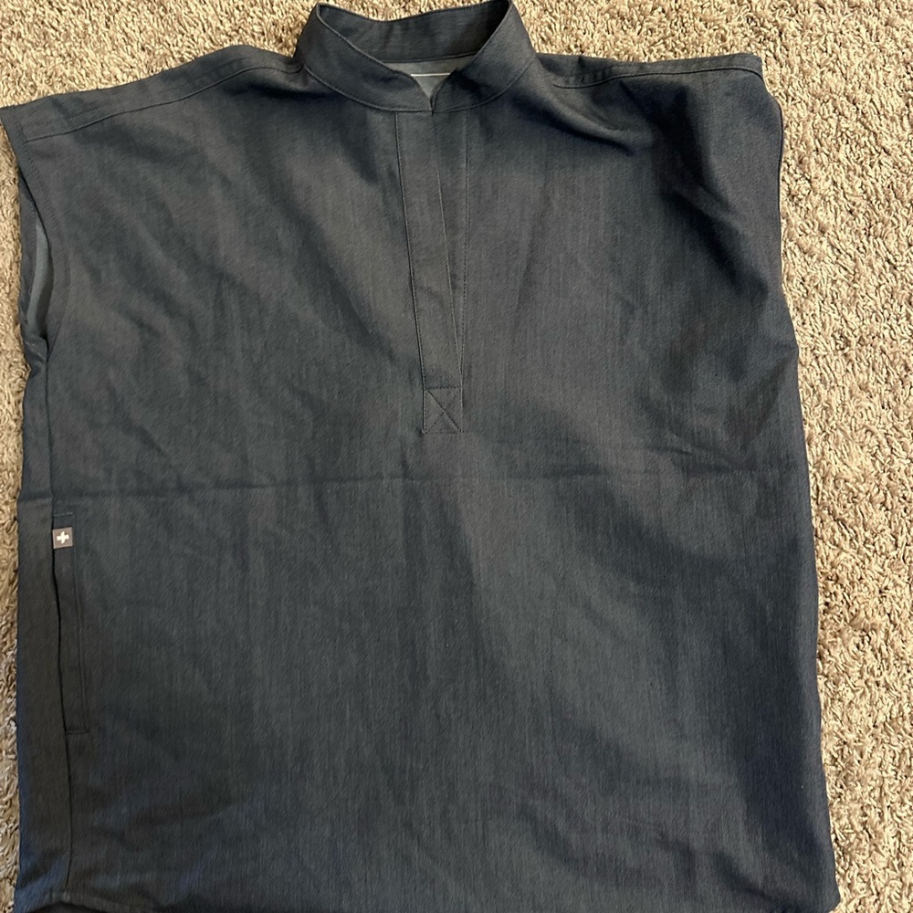 FIGS SCRUB TOP XXS RAFAELA NEW WITHOUT TAGS HEATHER DENIM